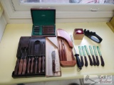 Cutco Knife Sets, Robo Sharpener, And Wusthof Sharpener