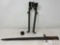 Rifle Bipod Stand, Speed Loader, and US Bayonet
