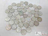 Approx 43 Of Kennedy Half Dollar Coins Ranging From 1964 To 1969