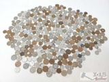 Approx 315 Coins Of Foreign Currency