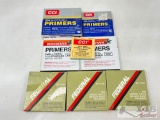 300 Large Rifle Primers, Approx 100 Shotshell Primers, Approx 20 Small Pistol Primers