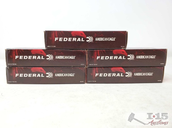 New 250 Rounds Of 40 S&W Federal Centerfire Pistol Cartridges American Eagle 180 Grain