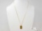 14k Gold Filled Chain with 14k 10g Pendant Fine Gold 999.9 13.5g with Certificate