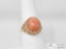 14k Gold Coral Fashion Ring 4.5g