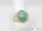 14k Gold Jadeite Fashion Ring 4g