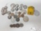 Assortment Of Coin Buttons, Coin Pins And Loose Coins