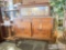 Vintage Wooden Dresser With Mirror