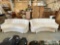 2 Curved Beige Marching Sofas