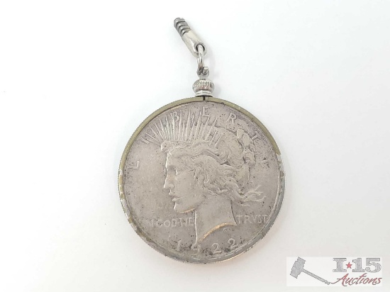 1922 Philadelphia Mint Peace Dollar Pendant