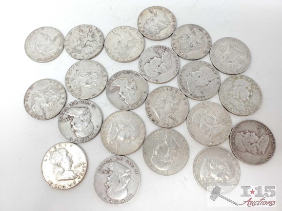 21 1951-1963 Franklin Half Dollars