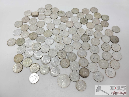 1,174g Of 1965-1969 Kennedy Half Dollars And 1 1971 Eisenhower Dollar