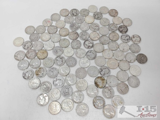 602g Of Pre 1964 Washington Quarters