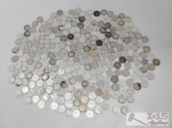 616g Of Pre 1964 Roosevelt Dimes