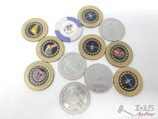 12 Las Vegas Tokens