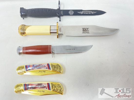 Includes American At War Vietnam, Generals Of The Confederacy Bowie Knife, Wild West Bowie Knife, 2