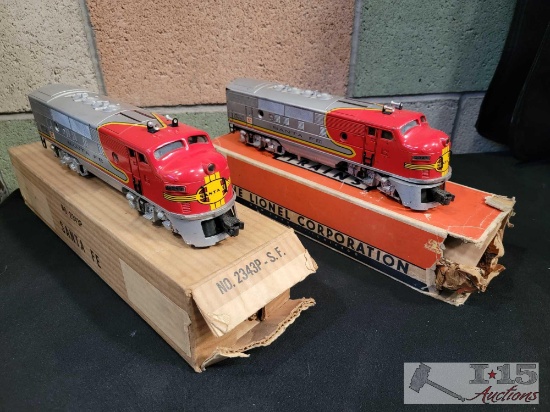Lionel Santa Fe 2343P and 2343T