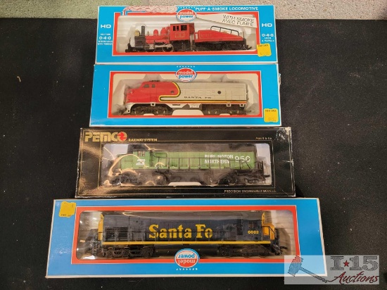 4 HO Scale Locomotives
