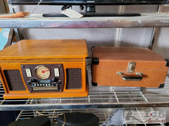 Record/Tape Player with CD Rrcorder and Portable Record Player