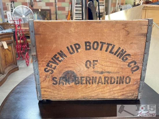Seven Up Bottles Co. Of San Bernardino Wooden Crate