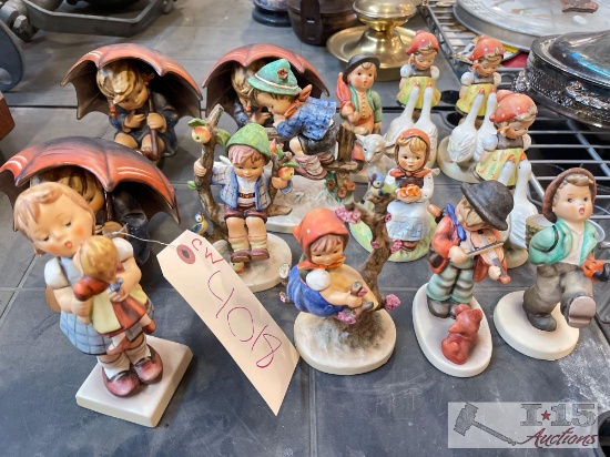 14 Porcelain Hummel Figurines