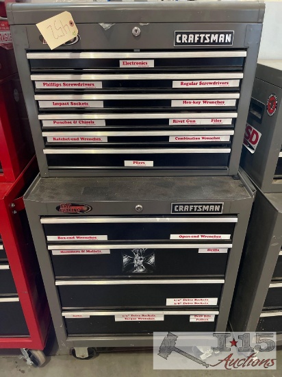 Craftsman Toolbox With Various Tools