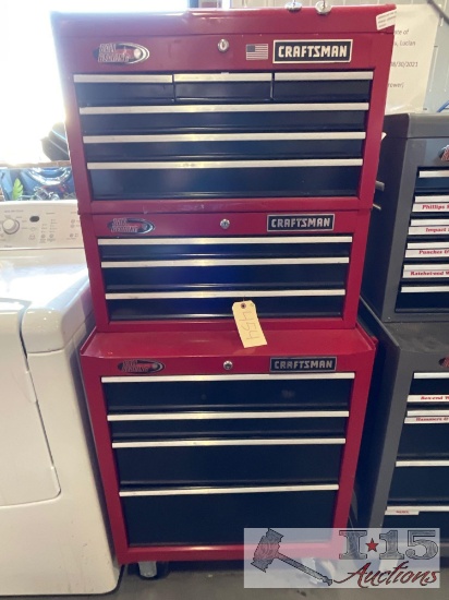 Craftsman Tool Box With Various Tools