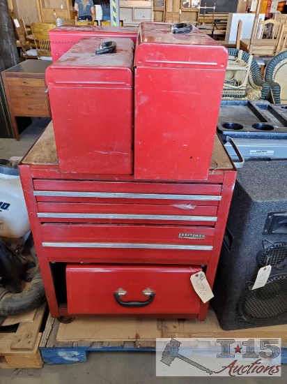4 Craftsman Tool Boxes And Tools