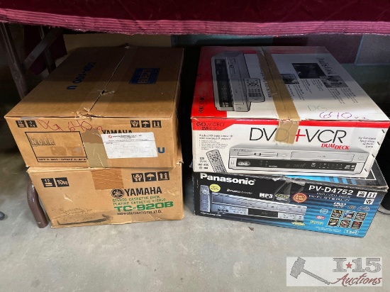 DVD and vcr player, Yamaha Stereo Cassette Deck And More