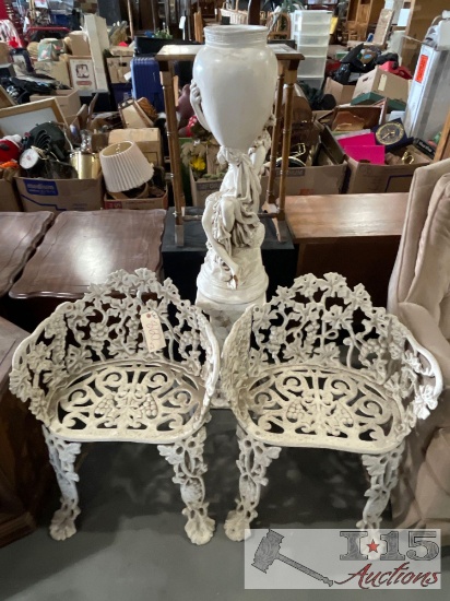 Patio Furniture And Statue