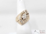 14k Gold Marquise Diamond Ring 10.9g