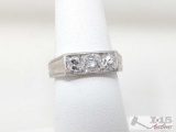 Platinum Ring With Diamonds 7.6g