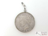 1922 Philadelphia Mint Peace Dollar Pendant
