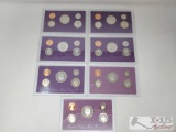 7 1988-1990 United States Mint Proof Sets