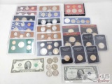 Assortment Of Coin Sets, Banknotes And More