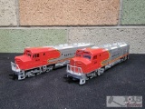 Pair of Santa Fe 1456, 1 Powered, 1 Not