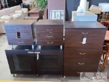 2 Nightstands, Dresser And Entertainment Center Set