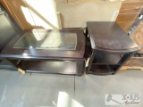 2 Tier Coffee Table And 2 Tier Side Table