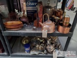 Metal Platters, Plates, Decor, Amd Copper Pot, And More