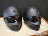 Pair of Scorpion Exo Covert Helmets