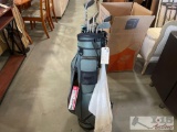 Golf Clubs with Bag and Walker