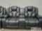 Black Leather Love Seat