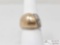 14k Gold Statement Ring With Diamonds 7.9g