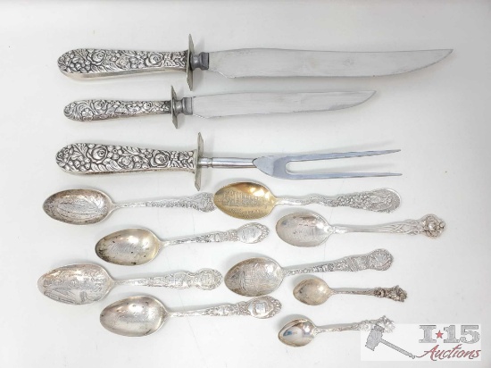 Decorative Vintage Sterling Silver Silverware 128g