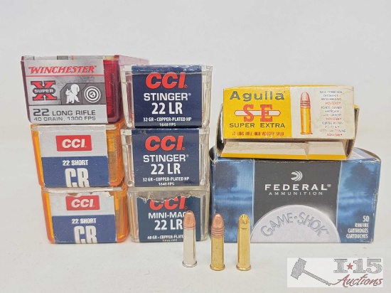 Assortment of Approx 550 .22 Cal