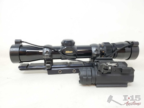 Nikon 1.5-4.5x24 Scope and Nebo iProtect Elite HP190