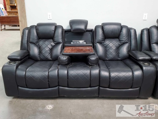 Black Leather Couch