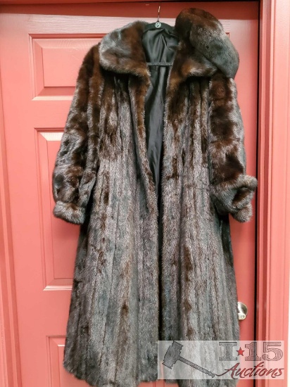 Mink Coat and Hat
