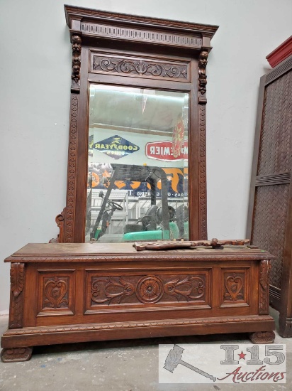 Foyer Mirror and Bench