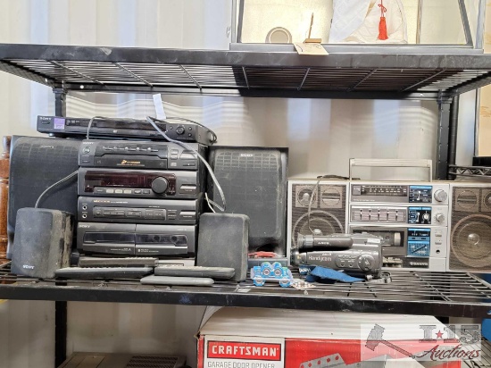 Stereo Equipment, Radio, Remotes, Batteries and Video Recorder