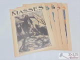 (5) Vintage The Masses Magazine Issues from January 1914 - June 1914